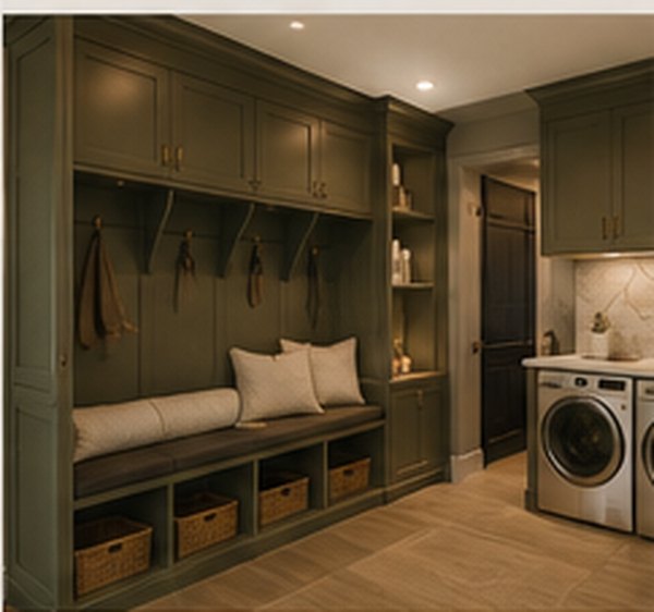 Mudroom and laundry built-ins